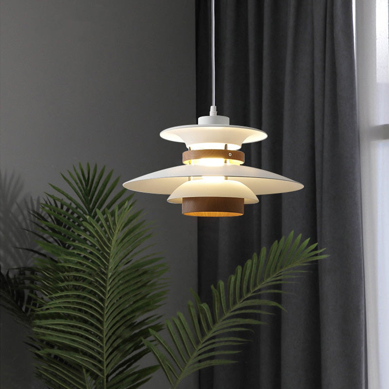 Nordic Style Metal & Wood Pendant Light - Wood Hanging Light - Ospak