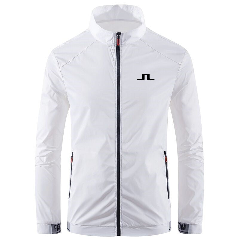 2022 Spring Autumn Men's Golf Jacket Fashion Casual Waterproof Sun Protection Jacket Windbreaker Men's Coat Zipper Bomber Jacket