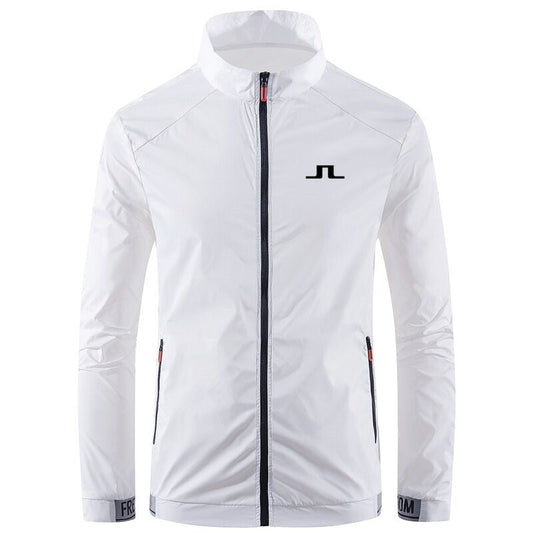 2022 Spring Autumn Men's Golf Jacket Fashion Casual Waterproof Sun Protection Jacket Windbreaker Men's Coat Zipper Bomber Jacket