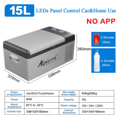 15L Portable Camping Fridge