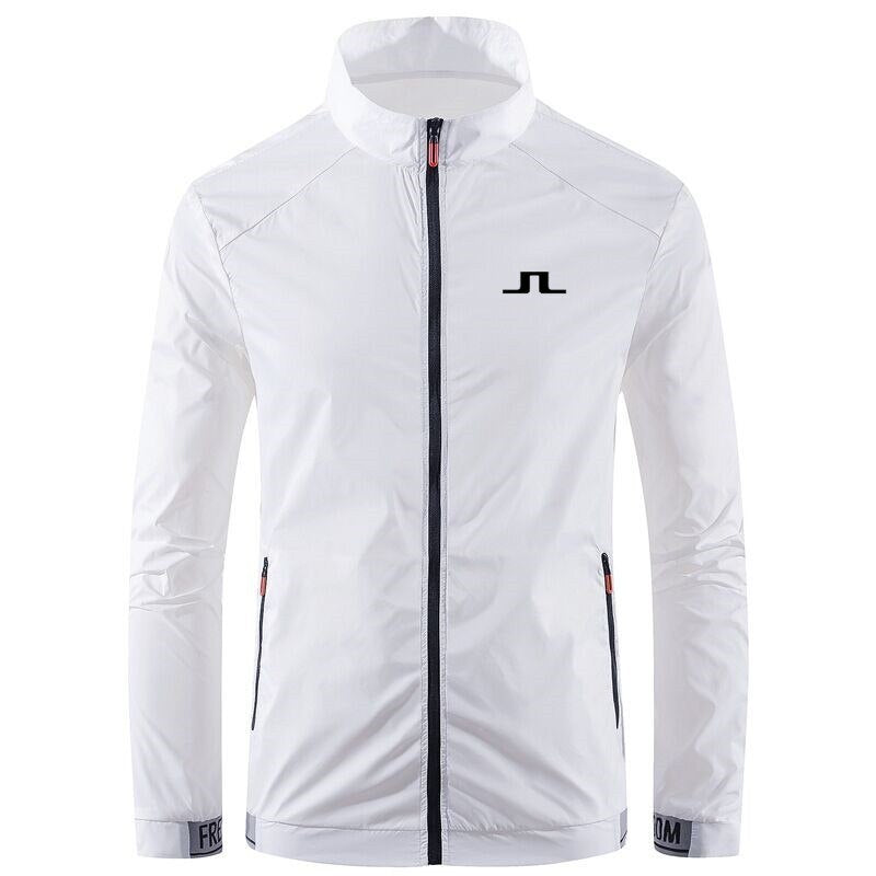 2022 Spring Autumn Men's Golf Jacket Fashion Casual Waterproof Sun Protection Jacket Windbreaker Men's Coat Zipper Bomber Jacket