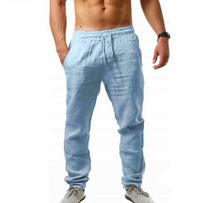 Nuevos Pantalones Casual Lino Algodón 2022