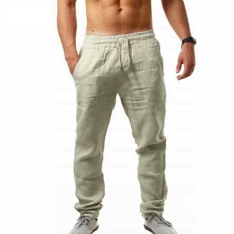 Nuevos Pantalones Casual Lino Algodón 2022
