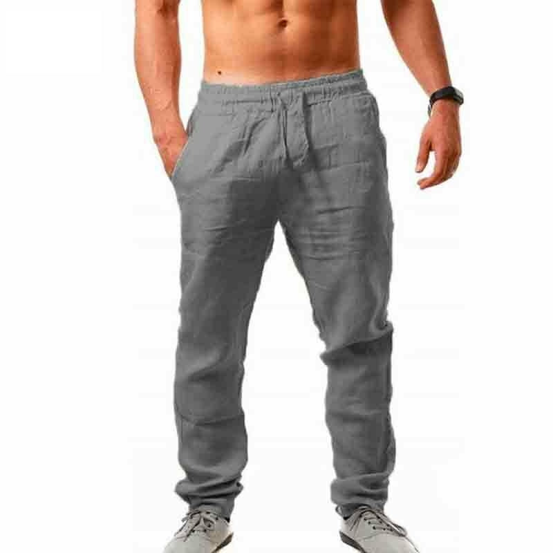 Nuevos Pantalones Casual Lino Algodón 2022