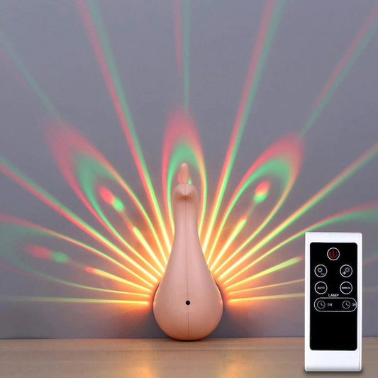 Colorful LED Peacock Night-Light