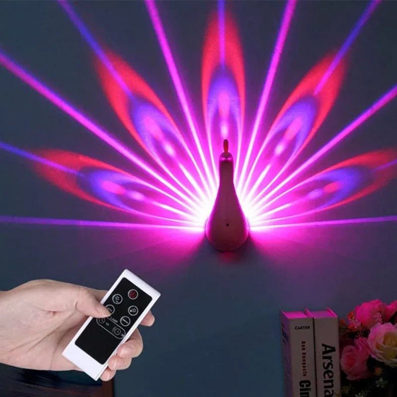 Colorful LED Peacock Night-Light