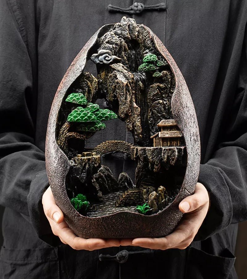 Mountain Backflow waterfall Incense Burner