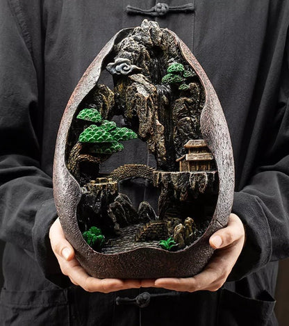 Mountain Backflow waterfall Incense Burner