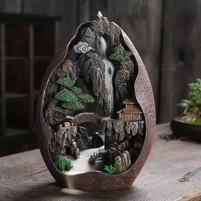 Mountain Backflow waterfall Incense Burner